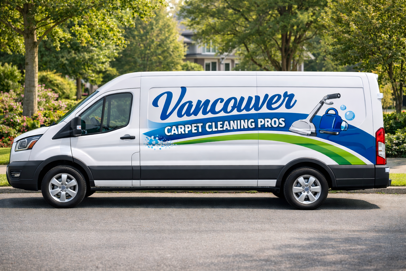 Company van - Professional carpet cleaning service